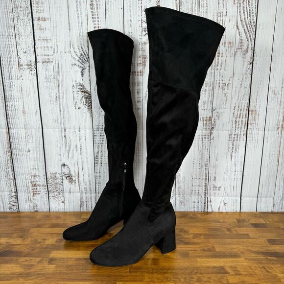 Nine West Yanie Women’s Over-the-knee Boots Black Size 9.5M - Picture 1 of 13